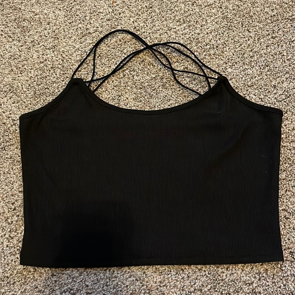 Blushmark Cross Back Ribbed Tank Top